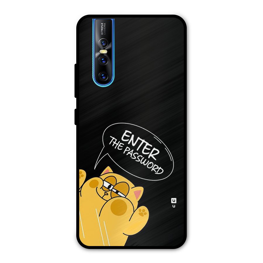 Enter The Password Metal Back Case for Vivo V15 Pro
