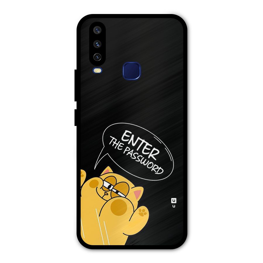 Enter The Password Metal Back Case for Vivo Y15