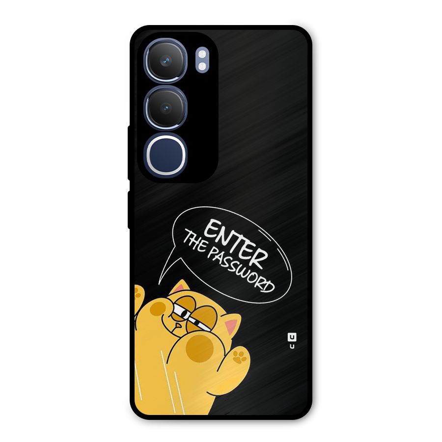 Enter The Password Metal Back Case for Vivo Y29