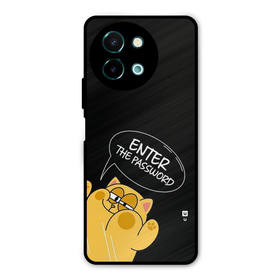 Enter The Password Metal Back Case for Vivo Y58
