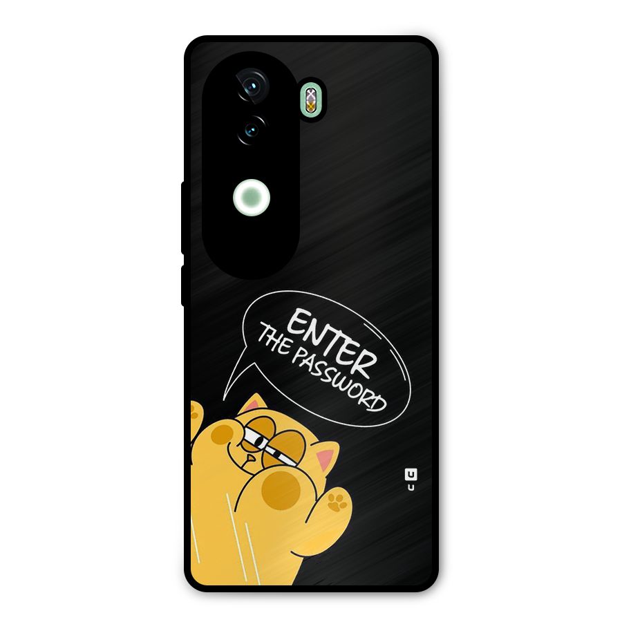 Enter The Password Metal Back Case for iQOO Z9s
