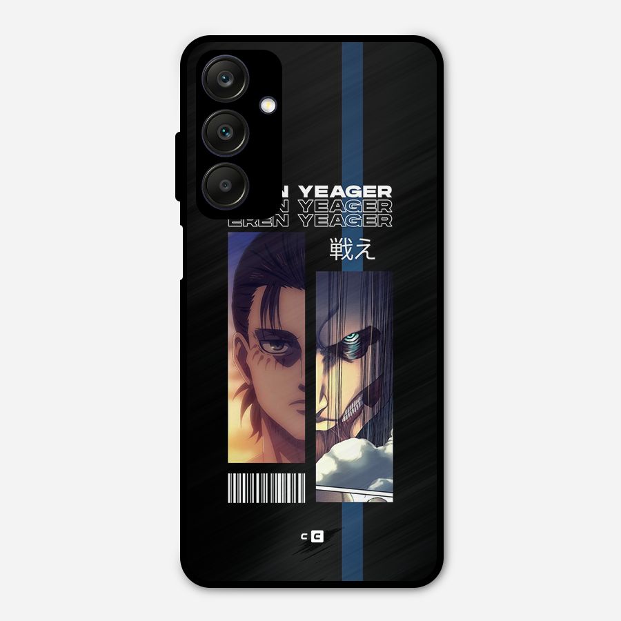 Eren Yeager Angry Metal Back Case for Galaxy A25 5G