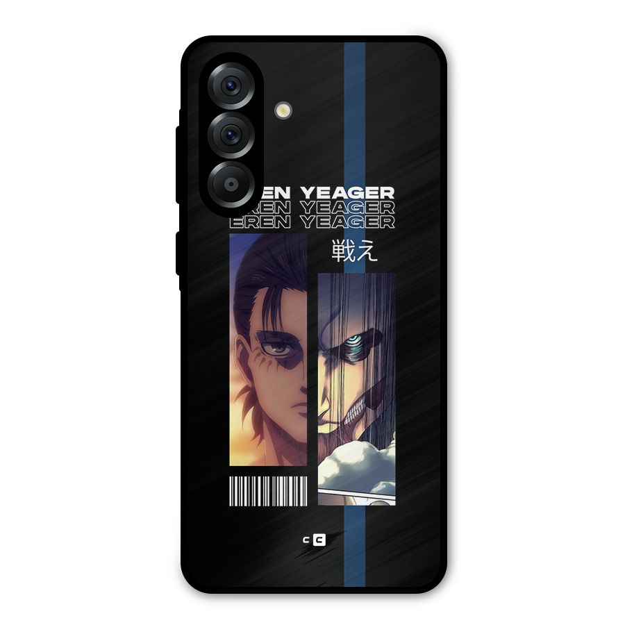 Eren Yeager Angry Metal Back Case for Galaxy A56