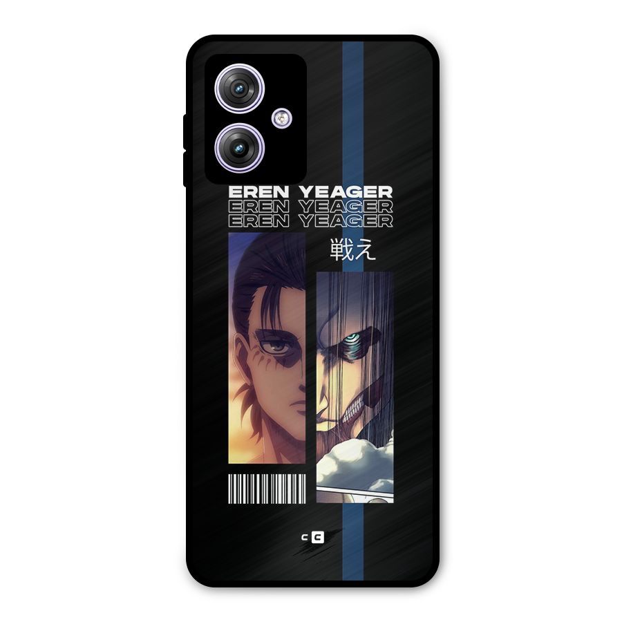 Eren Yeager Angry Metal Back Case for Moto G64