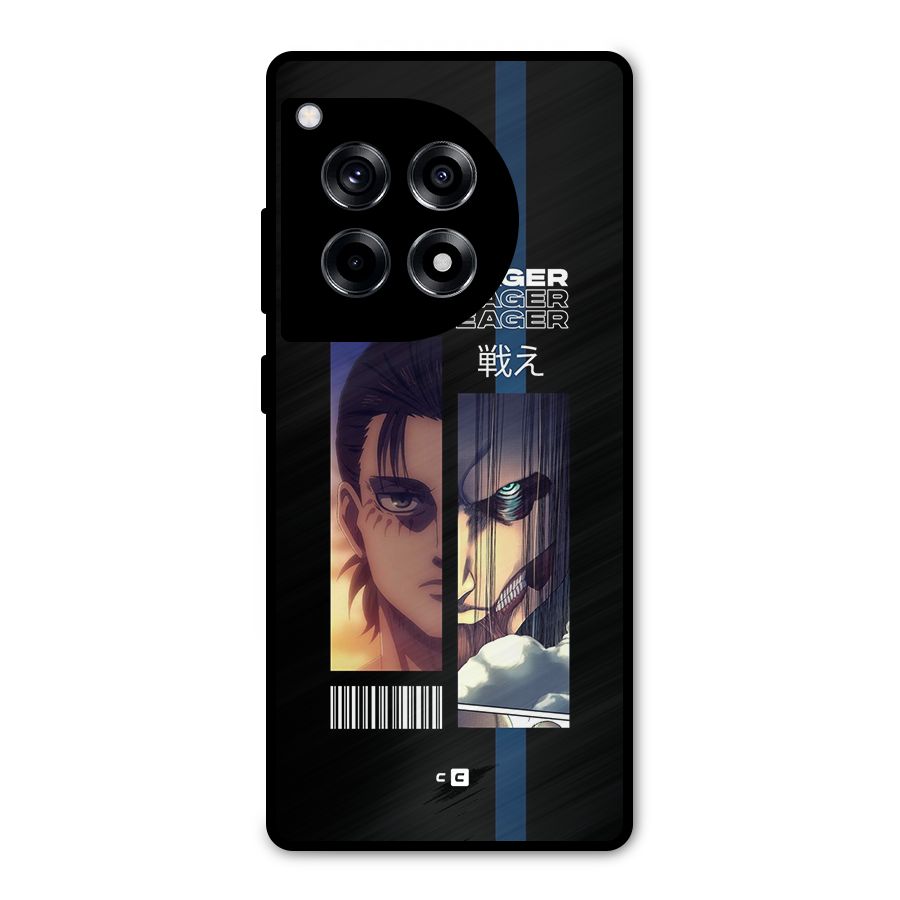 Eren Yeager Angry Metal Back Case for OnePlus 12R