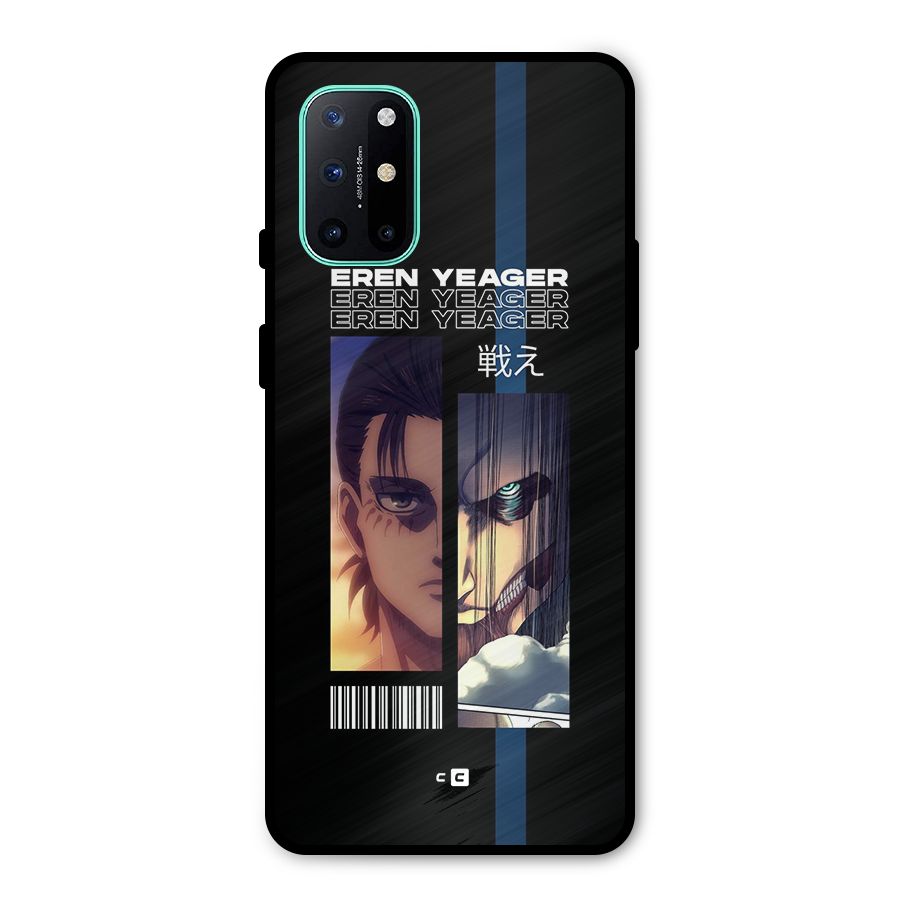 Eren Yeager Angry Metal Back Case for OnePlus 8T