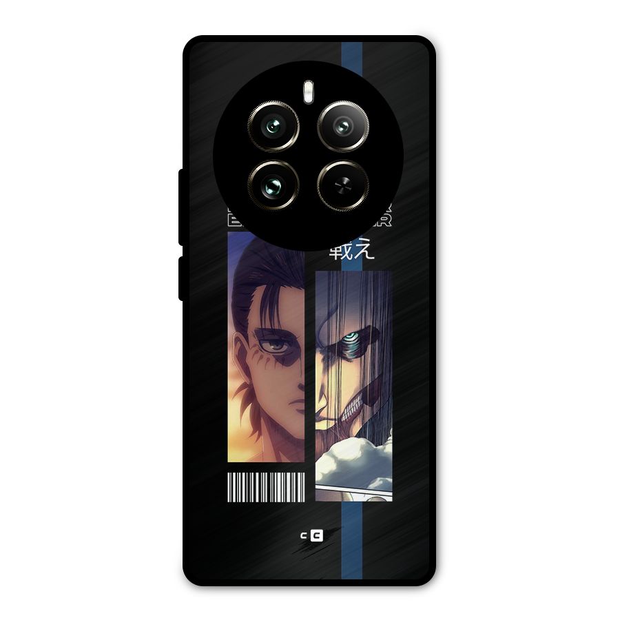 Eren Yeager Angry Metal Back Case for Realme 12 Pro