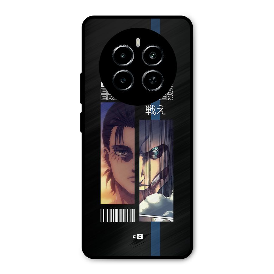 Eren Yeager Angry Metal Back Case for Realme P1