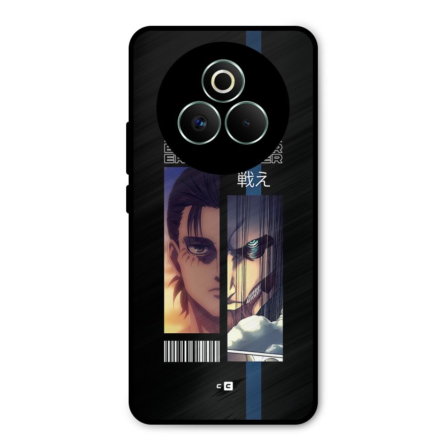 Eren Yeager Angry Metal Back Case for Realme P3 Pro