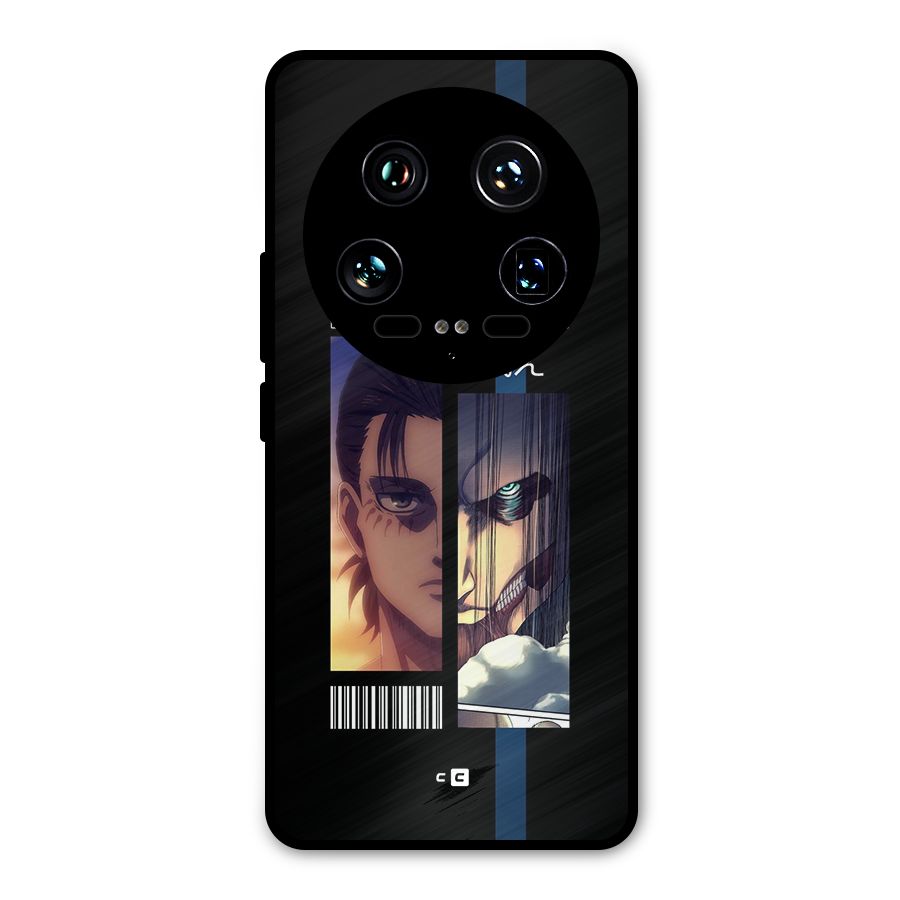 Eren Yeager Angry Metal Back Case for Xiaomi 14 Ultra
