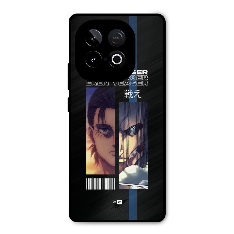 Eren Yeager Angry Metal Back Case for iQOO Neo 10