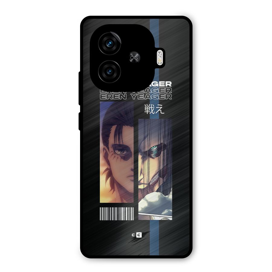 Eren Yeager Angry Metal Back Case for iQOO Neo 10R