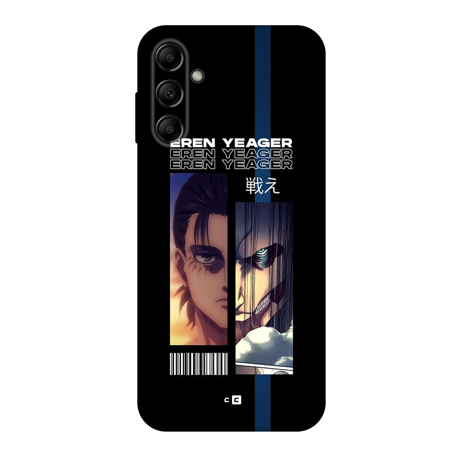 Eren Yeager Angry Original Polycarbonate Back Case for Galaxy A14 5G