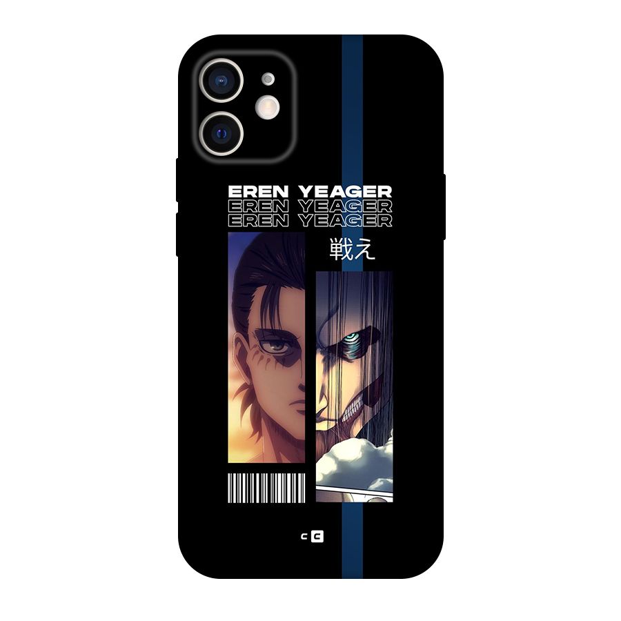 Eren Yeager Angry Original Polycarbonate Back Case for iPhone 12