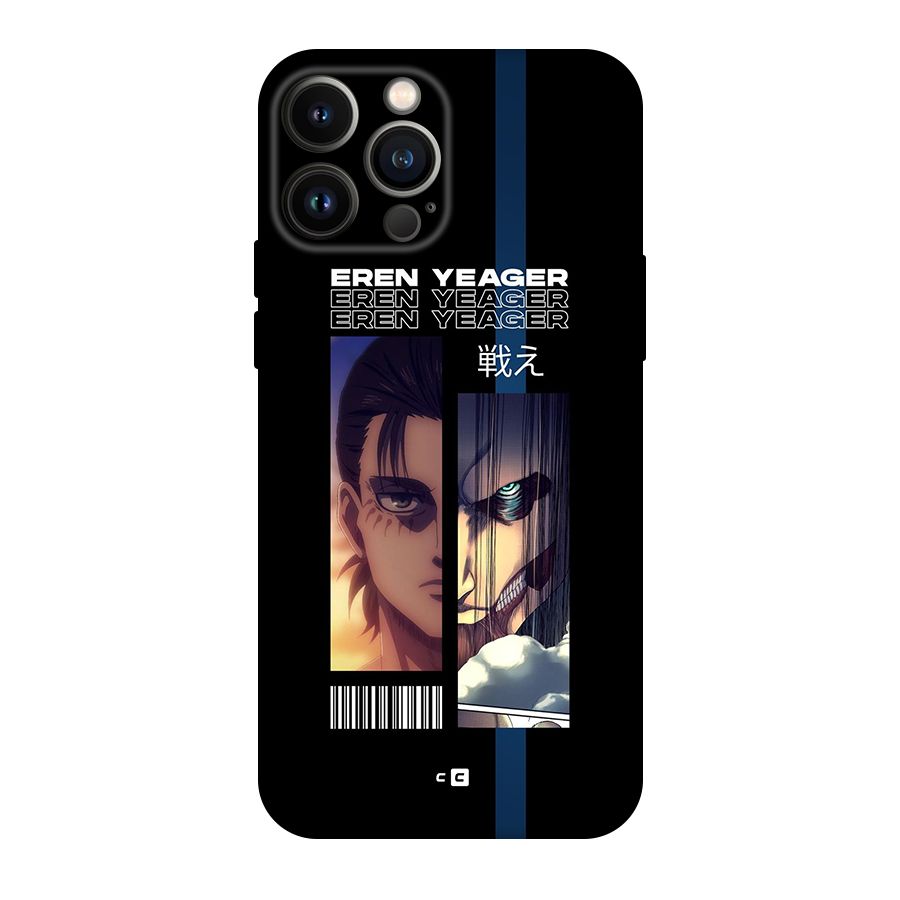 Eren Yeager Angry Original Polycarbonate Back Case for iPhone 13 Pro Max