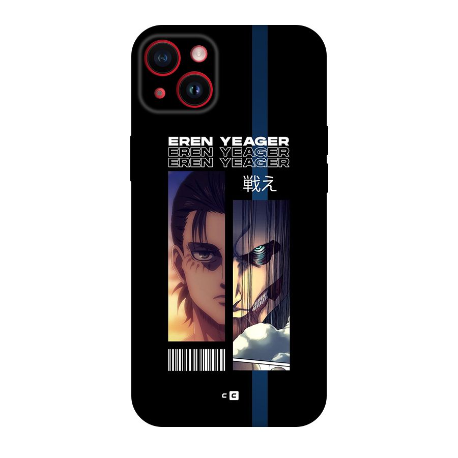 Eren Yeager Angry Original Polycarbonate Back Case for iPhone 14 Plus