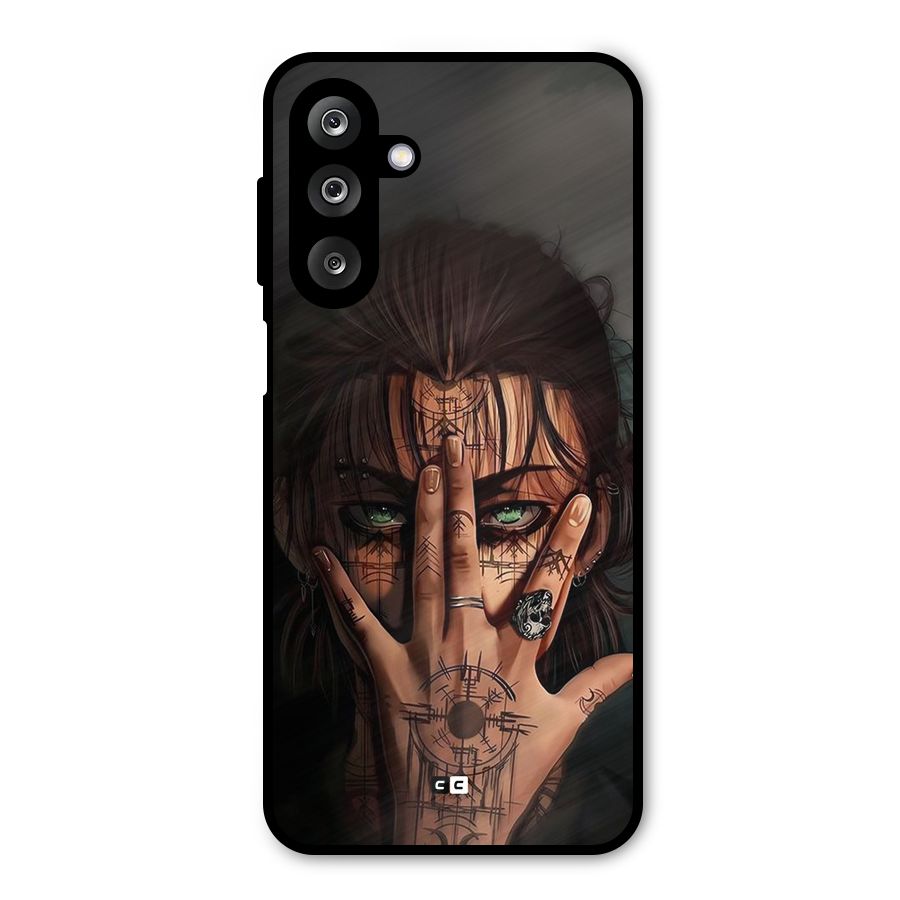 Eren Yeager Illustration Metal Back Case for Galaxy M36