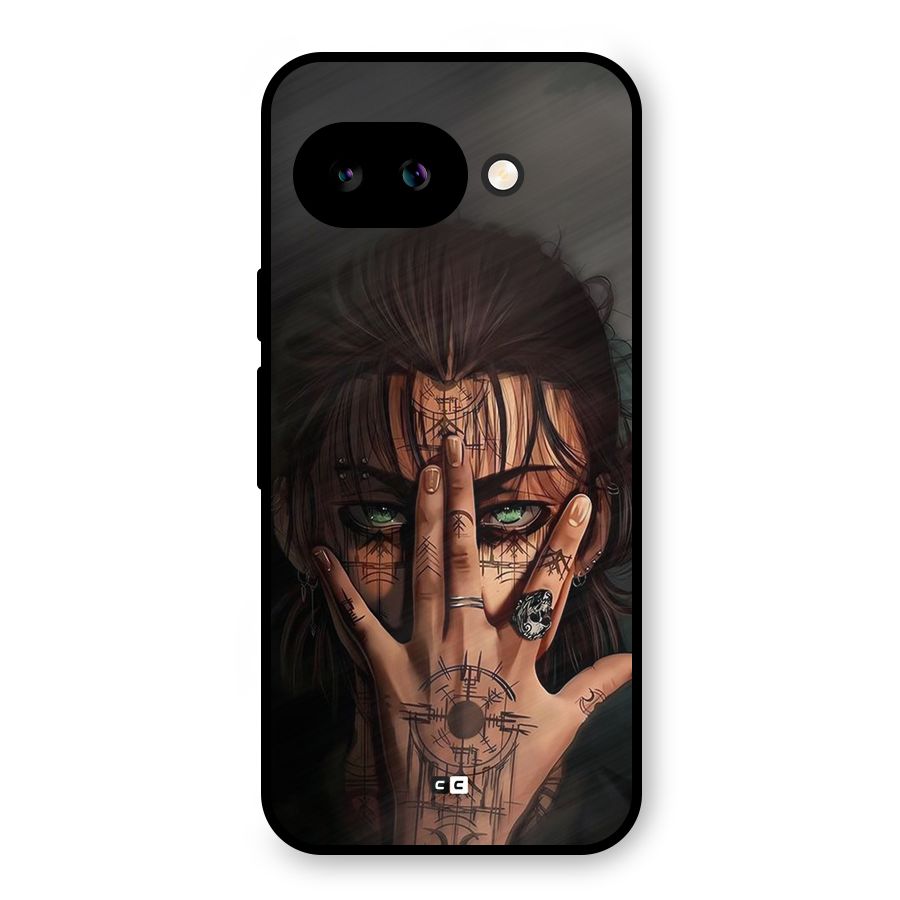 Eren Yeager Illustration Metal Back Case for Google Pixel 9a