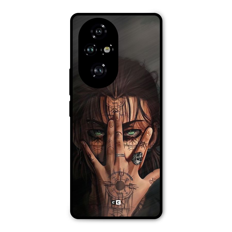 Eren Yeager Illustration Metal Back Case for Honor 200 Pro