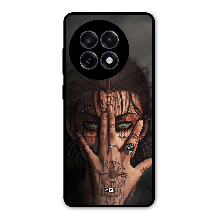 Eren Yeager Illustration Metal Back Case for OnePlus 13R
