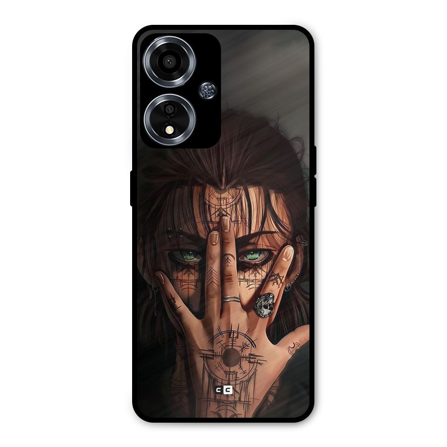 Eren Yeager Illustration Metal Back Case for Oppo A59