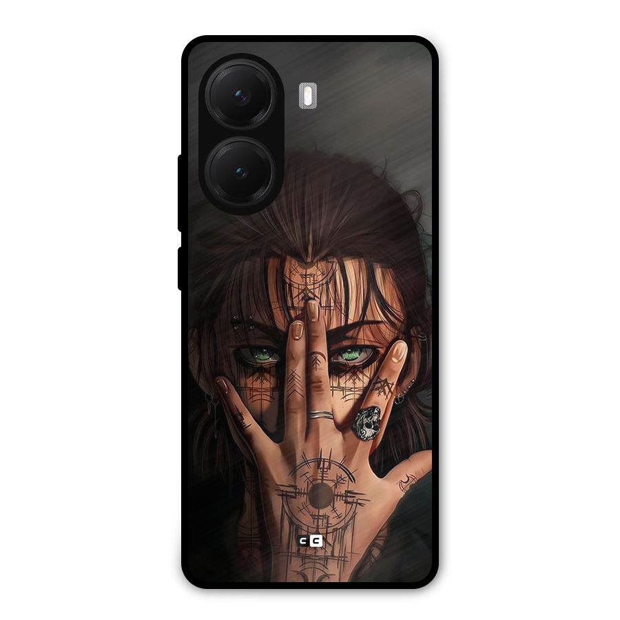 Eren Yeager Illustration Metal Back Case for Poco X7 Pro