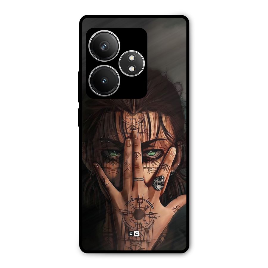 Eren Yeager Illustration Metal Back Case for Realme GT 6T