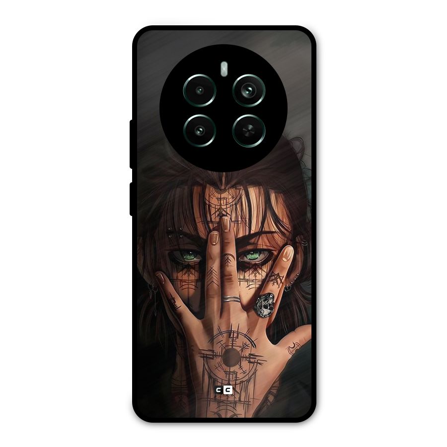 Eren Yeager Illustration Metal Back Case for Realme Narzo 70 Pro