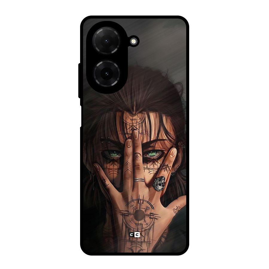Eren Yeager Illustration Metal Back Case for Redmi A5 4G