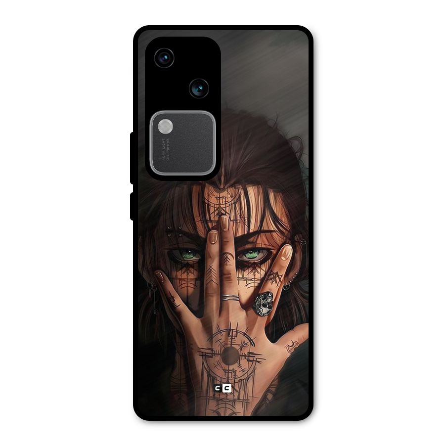 Eren Yeager Illustration Metal Back Case for Vivo V30