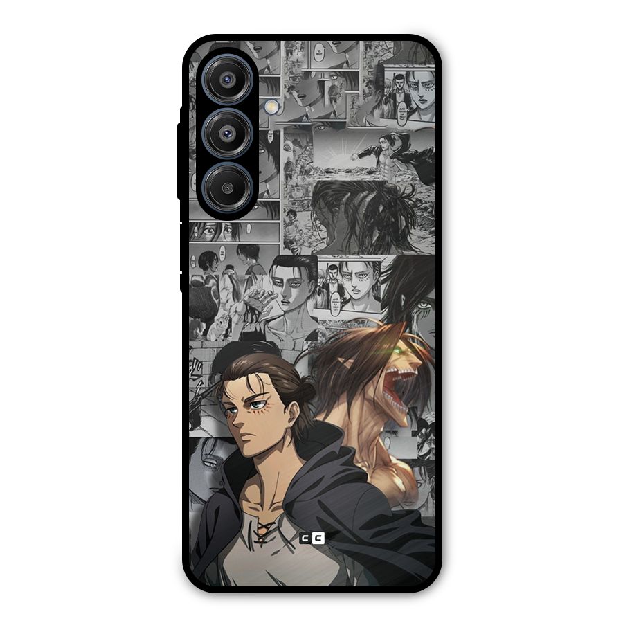 Eren Yeager Manga Metal Back Case for Galaxy A16 5G