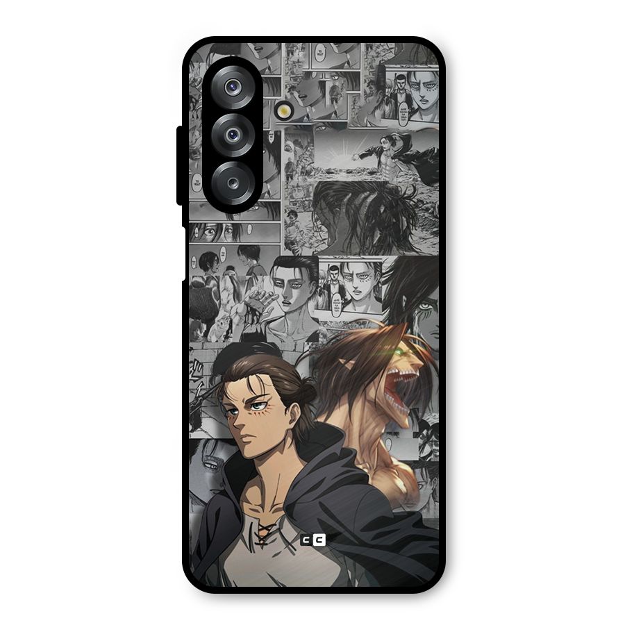 Eren Yeager Manga Metal Back Case for Galaxy A26