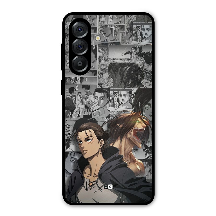 Eren Yeager Manga Metal Back Case for Galaxy A36