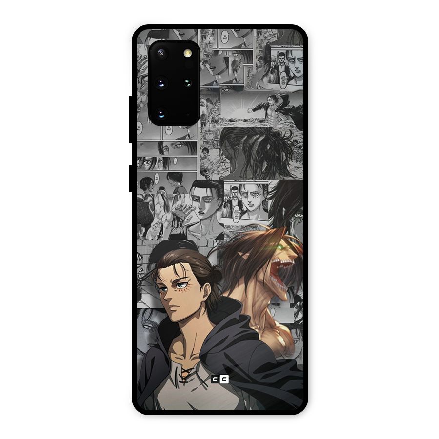 Eren Yeager Manga Metal Back Case for Galaxy S20 Plus