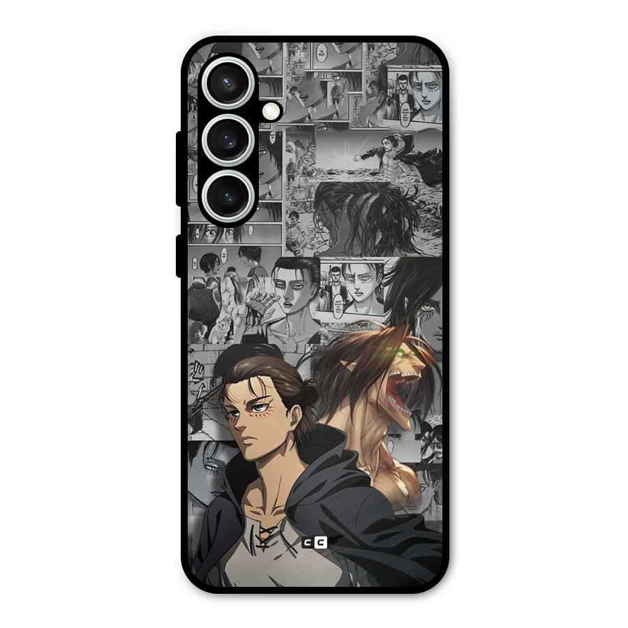Eren Yeager Manga Metal Back Case for Galaxy S23 FE