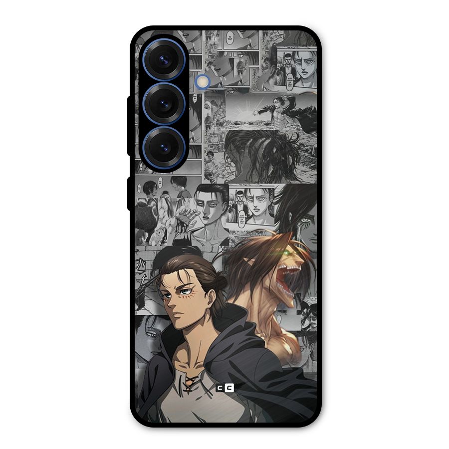 Eren Yeager Manga Metal Back Case for Galaxy S25