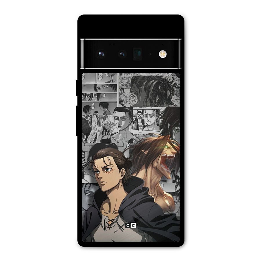 Eren Yeager Manga Metal Back Case for Google Pixel 6 Pro
