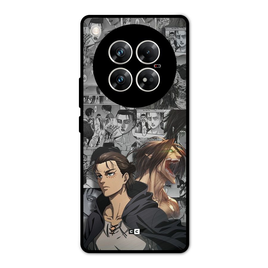 Eren Yeager Manga Metal Back Case for Infinix Zero 40 5G