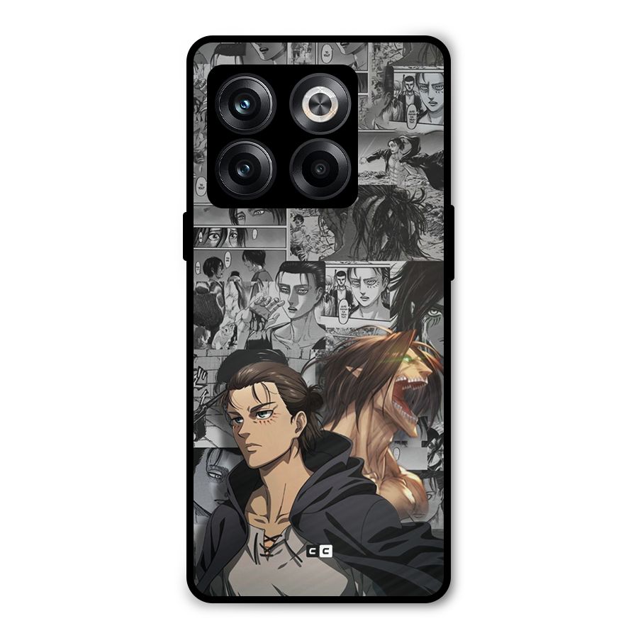 Eren Yeager Manga Metal Back Case for OnePlus 10T