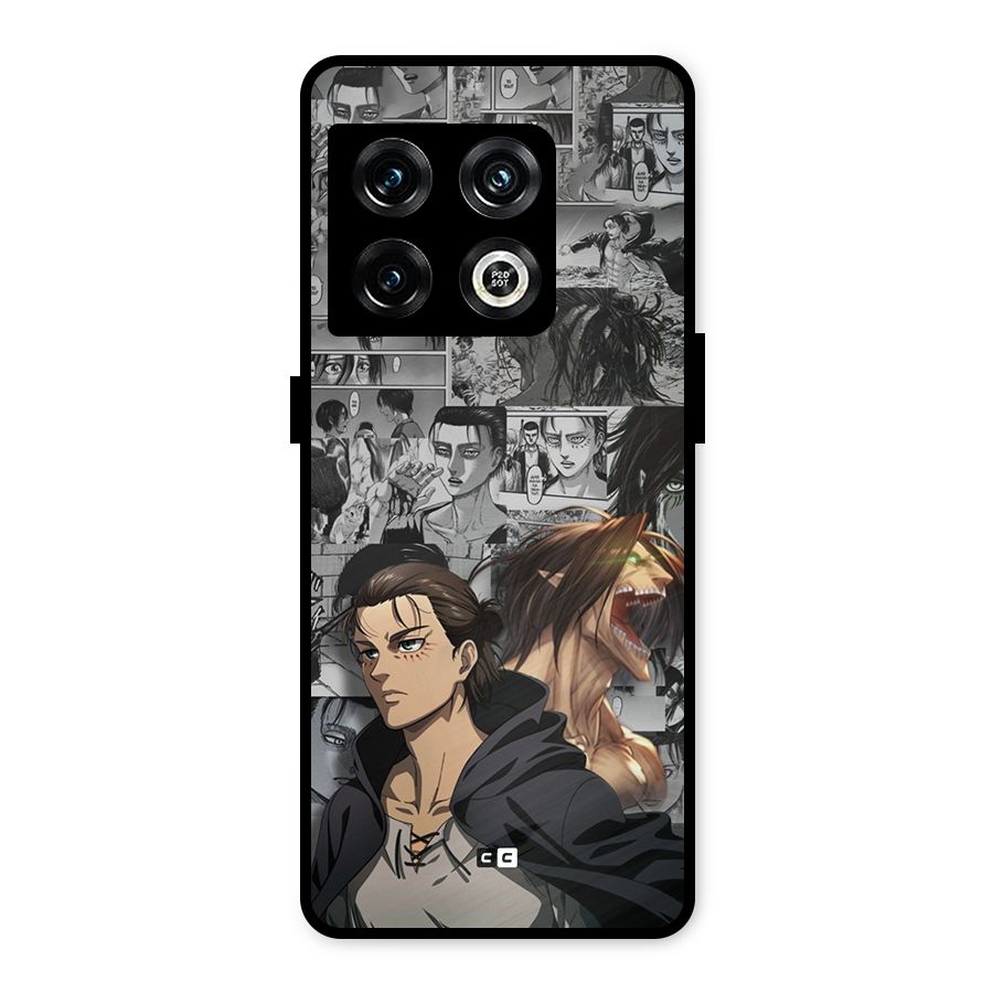 Eren Yeager Manga Metal Back Case for OnePlus 10 Pro 5G