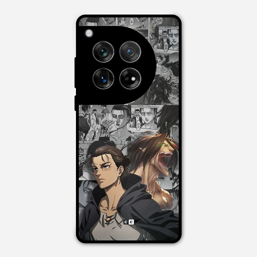 Eren Yeager Manga Metal Back Case for OnePlus 12