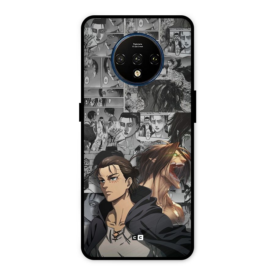 Eren Yeager Manga Metal Back Case for OnePlus 7T