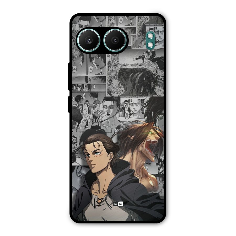 Eren Yeager Manga Metal Back Case for OnePlus Nord 4