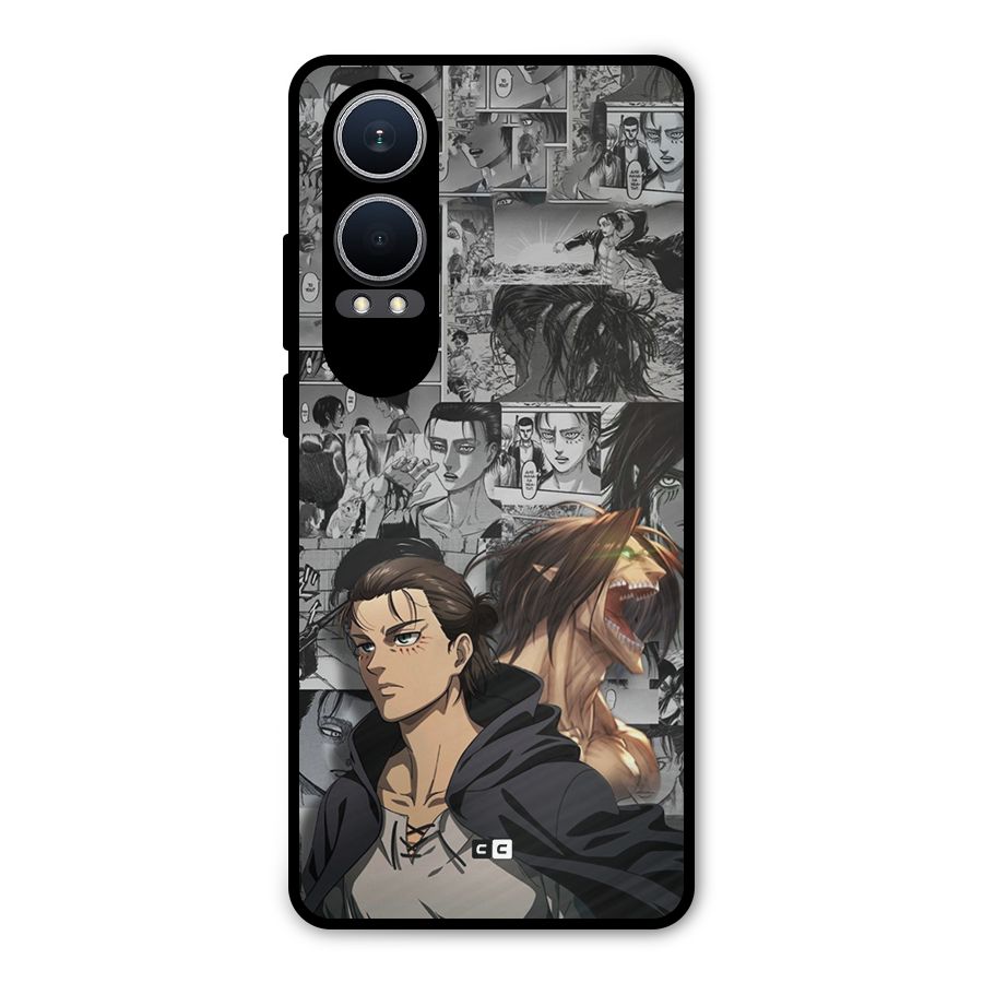 Eren Yeager Manga Metal Back Case for OnePlus Nord CE4 Lite