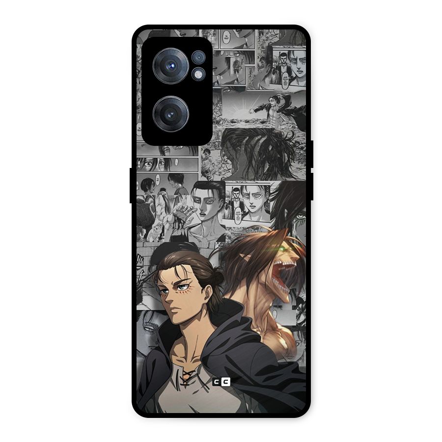 Eren Yeager Manga Metal Back Case for OnePlus Nord CE 2 5G