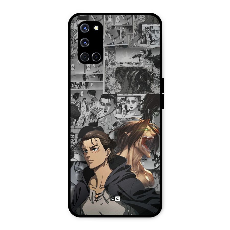 Eren Yeager Manga Metal Back Case for Oppo A52