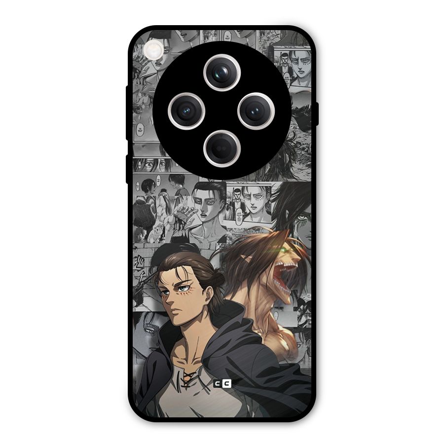 Eren Yeager Manga Metal Back Case for Oppo Find X8