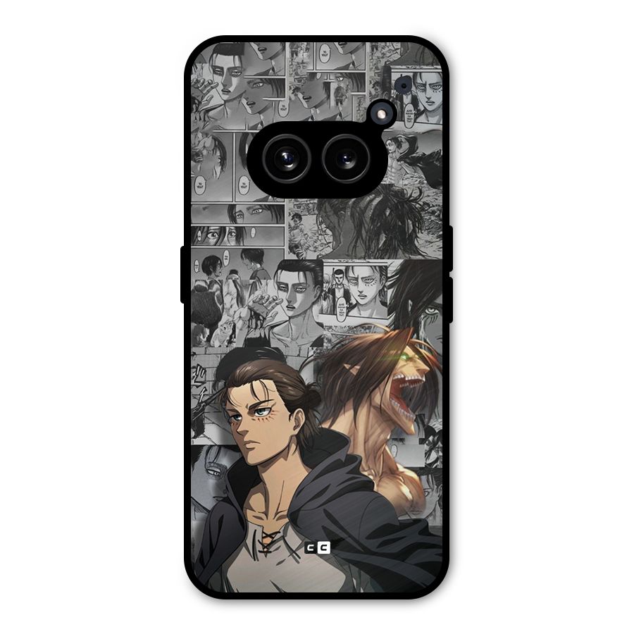 Eren Yeager Manga Metal Back Case for Nothing Phone 2a
