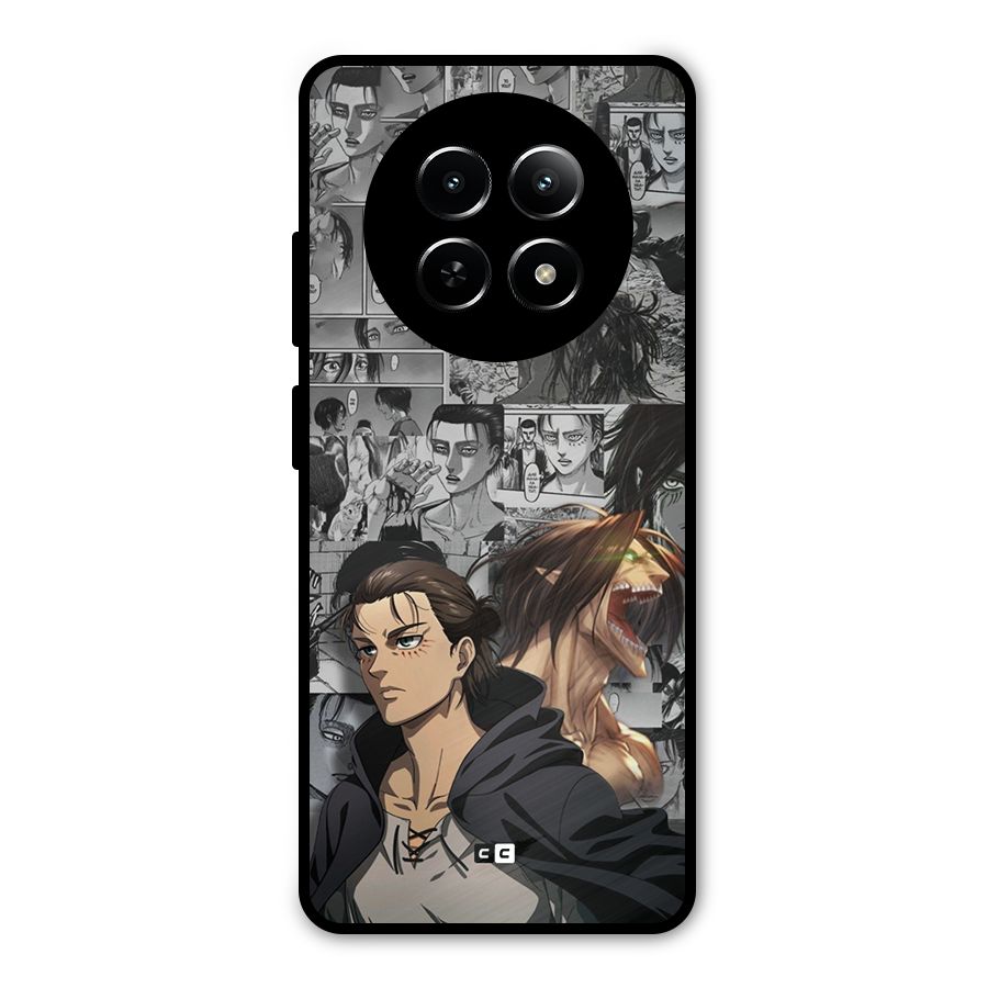 Eren Yeager Manga Metal Back Case for Realme 13