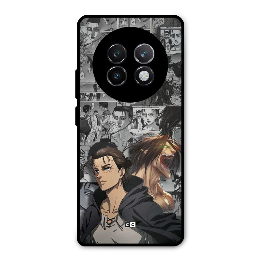 Eren Yeager Manga Metal Back Case for Realme 13 Plus